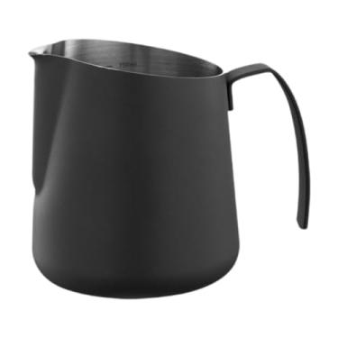 Imagem de ＫＬＫＣＭＳ Jarra para espumar leite e café, jarra para espumar leite, cafeteira, copo de café e leite de aço inoxidável para bar, loja, chocolate quente, café,