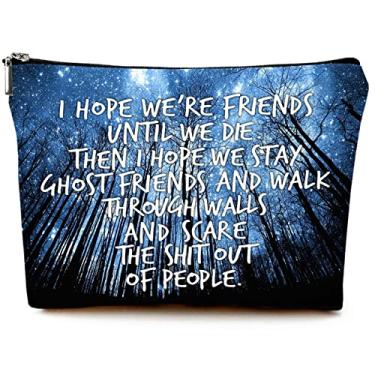 Imagem de Bolsa de maquiagem fofa para bolsa de lona à prova d'água Funny Cosmetic Bags for Women Zipper Travel Toiletry Pouch, Bolsas de Maquiagem para Presentes de Amig, Size: 10"W x 7"H. Hold All Your Necessities, Sacos para Maquiagem com Flores de Mandala