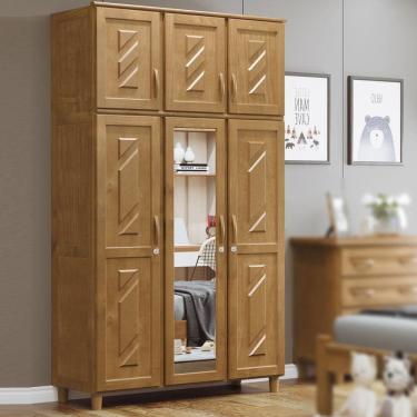 Imagem de Guarda-Roupa 6 Portas 3 Gavetas Imbuia Grécia Madeira Pinus - Cavazotto