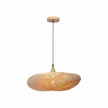 Imagem de Pendente Regia 420 Fibra De Bambu 1xe27 G-light