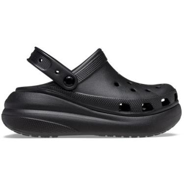 Imagem de Sandália Crocs Classic Crush Platform Clog Black, Black, 37