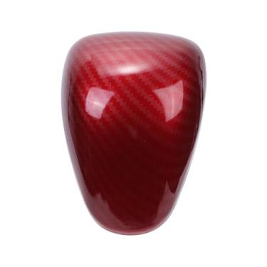 Imagem de TUCKBOLD Capa decorativa de botão de mudança de marchas para Honda Accord 2013-2017 Console Acabamento Interior Adesivo Decoração de Fibra de Carbono Adesivo Vermelho 1 peça