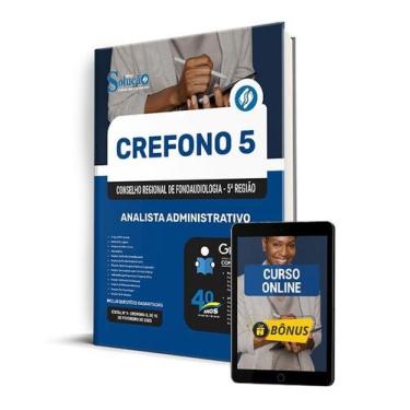 Imagem de Apostila CREFONO 5  - Analista Administrativo - Editora Solução