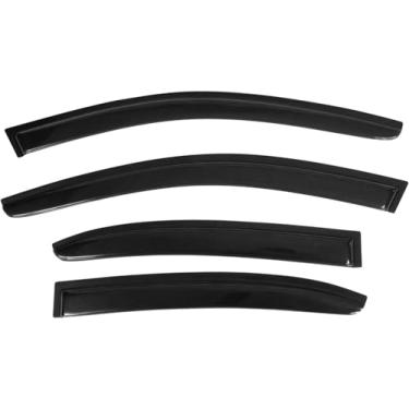 Imagem de Fita TYG para viseiras de janela serve apenas para Volkswagen Jetta Sedan de 4 portas 2011-2018, defletores de vento de janela automática laterais, ventshade, protetores de chuva para carros/caminhões