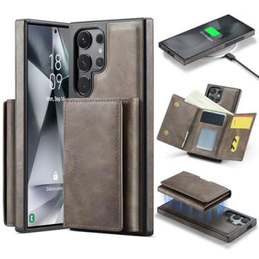 Imagem de Asuwish Capa de celular para Samsung Galaxy S24 Ultra 5G carteira magnética destacável com carregamento sem fio e bloqueio RFID suporte para cartão de crédito S24Ultra 24S S 24 24Ultra feminino