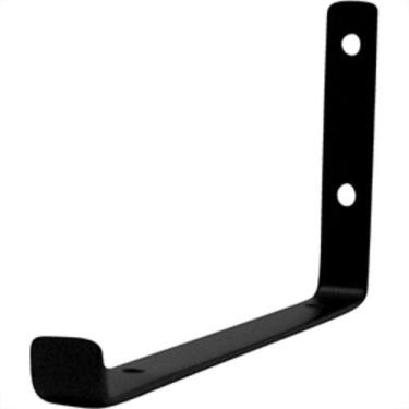 Imagem de Cantoneira Mao Francesa Invertida Loth Preto 30Cm - Kit C/6 Unidades -