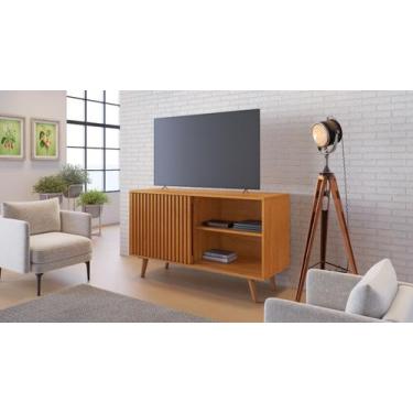 Imagem de Rack carinho para tv 43'' com pés e porta de correr - JCM MOVELARIA, C