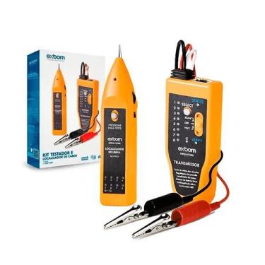 Imagem de Kit Testador e Localizador de Rede e Cabos Conector RJ11 e RJ45 - Exbo