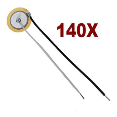 Imagem de Lote 140 pcs piezo pastilha cápsula 20mm 2cm piezoelétrica - RDS