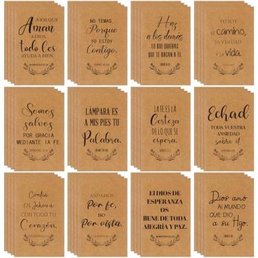 Imagem de Thenshop 96 cadernos cristãos espanhóis para presente a granel Regalos Cristiano en Español caderno religioso versículo da Bíblia presente cristão mulheres homens escritório formatura escola dominical