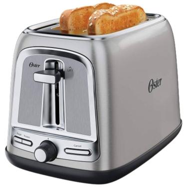 Imagem de Torradeira Elétrica 2 Fatias com 7 Níveis de Tostagem de Aço Inoxidável, 110v, OSTER 2097654, Prateado