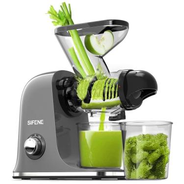 Imagem de Centrifuga de Frutas e Legumes com Calha de Alimentação Dupla para Alto Rendimento, 110V 150W, SIFENE, Cinza