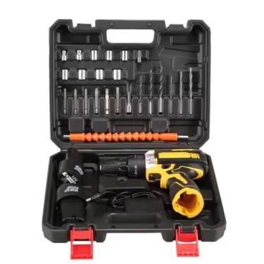 Imagem de Furadeira Sem Fio Multifuncional, parafusadeira e furadeira Carregamento DC, com Maleta