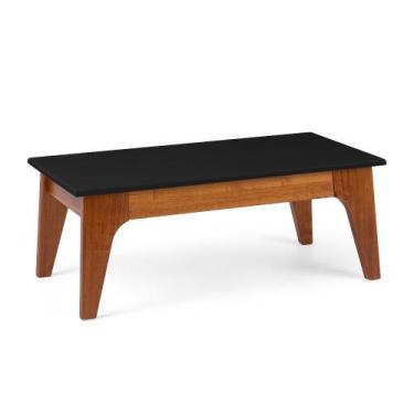 Imagem de Mesa de Centro em Madeira e MDF Happy Artemobili, preto/garapa