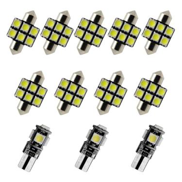 Imagem de 8X-SPEED 12 peças de lâmpada LED interior 5050 chip para Acura Integra MK3 1994–2001 caixa de luvas de leitura concluída porta-malas espelho viseira de sol