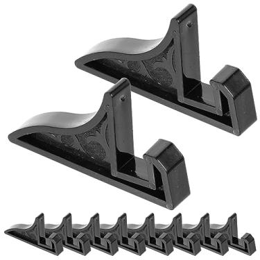 Imagem de Luxshiny Pacote Com 10 Suportes De Acrílico Para Exposição Suporte Para Porta-Retratos Pedestal Para Certificado Mini Suporte Para Cavalete De Exposição (Preto)