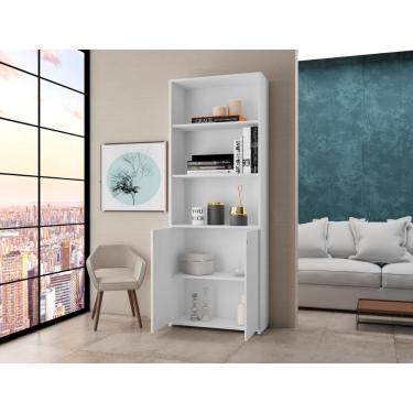 Imagem de Estante Livreiro 2 Portas Branco Fiji Casa Mobilia