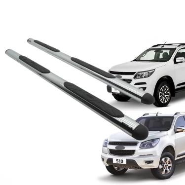 Imagem de Jogo Estribo Lateral Tubular Oval Bepo Chevrolet S10 2012 Em Diante