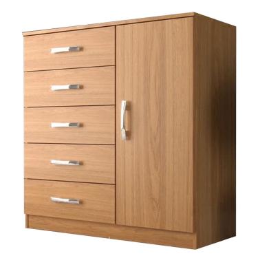 Imagem de Cômoda Evidencia com Sapateira e 5 Gavetas - Cinamomo