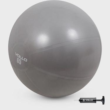 Imagem de Bola Suíça para Pilates e Yoga com Bomba 65cm VP1035 - Vollo