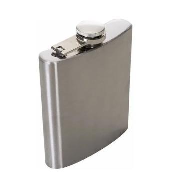 Imagem de Cantil Porta Bebida De Bolso 205ml Inox 7oz Whisky Vodka Whiskeira