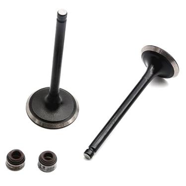 Imagem de HAOTOM Conjunto de válvula de admissão e válvula de escape com vedação de óleo compatível com Hisun 400 500 ATV UTV MSU400 YS400 Qlink Massimo TSC 14711-002-0000 14721-002-0000
