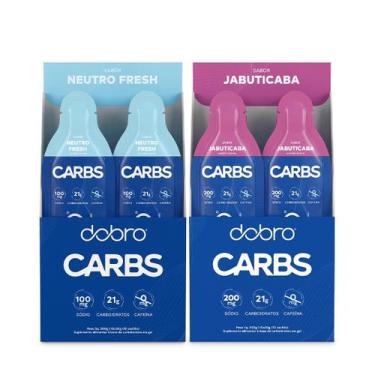 Imagem de Combo Dupla Carbs - Dobro, 10un Carbs Gel sabor Neutro Fresh + 10un Ca