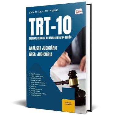 Imagem de Apostila Trt 10 2025 - Analista Judiciário Área: Judiciária