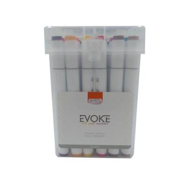 Imagem de Marcador Artístico Brw Evoke Dual Marker Dm3600 36 Cores