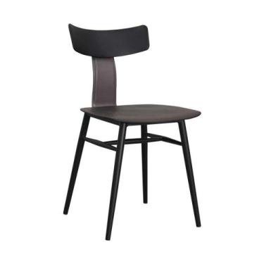 Imagem de Cadeira De Jantar Analu Rivatti - Preto E Cinza