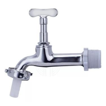 Imagem de Torneira Para Tanque Ou Jardim C/bucha 1130 Metal Cromado CasaGrande M