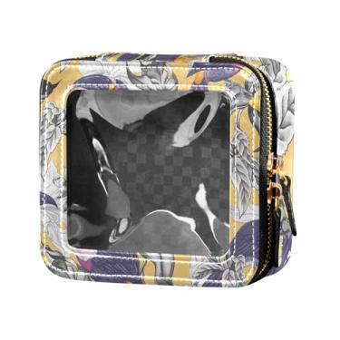 Imagem de Fitrendlovey Bolsa organizadora espaçosa de couro PU com claraboia e zíper para cosméticos em movimento, T9, one size
