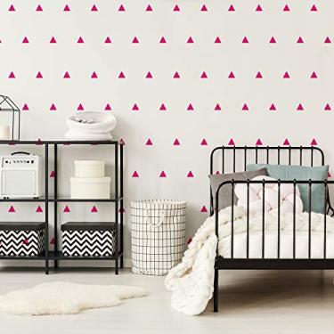Imagem de Adesivo de Parede Triângulos Rosa Pink 121un