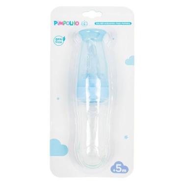 Imagem de Colher Dosadora para Papinha Pimpolho 5+ Meses Azul 1 Unidade