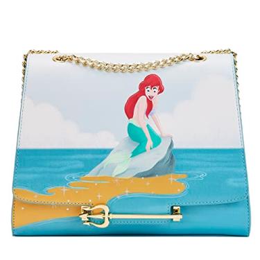 Imagem de Loungefly Disney Bolsa tiracolo Pequena Sereia Tritons Oficial Azul Tamanho Único
