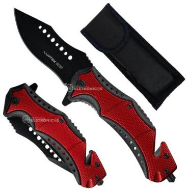 Imagem de Canivete Tático de Alta Performance com Cortador de Cabos e Quebra-Vid