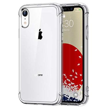 Imagem de ONES Capa transparente para iPhone XR HD · Proteção Mil. Airbags à prova de choque. Ressonância do alto-falante. Protetor de tela e lente. Antiderrapante. Orifício da correia. Capa de silicone