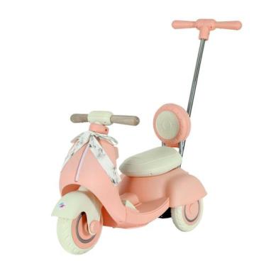 Imagem de Mini Moto Elétrica Infantil Laços 6v Scooter Rosa - Jhamba