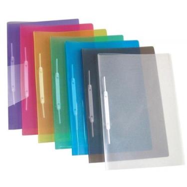 Imagem de Kit 10 Pasta Classificadora com Grampo Trilho Plástico 24x34cm ACP e P
