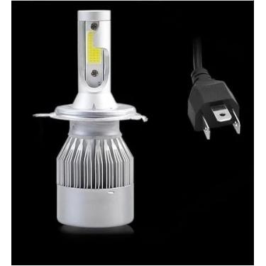 Imagem de Par de Lâmpadas C6 Super Led 6000K H1 H3 H4 H7 H11 H13 H16 H27 HB3 HB4 12V a 24V Alex (H4系列)