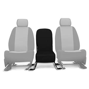 Imagem de CarsCover Camionete Dodge Ram 1500 com ajuste personalizado 2013-2016 Preto Neoprene Car Front Center Jump Seat Cover e capas de console