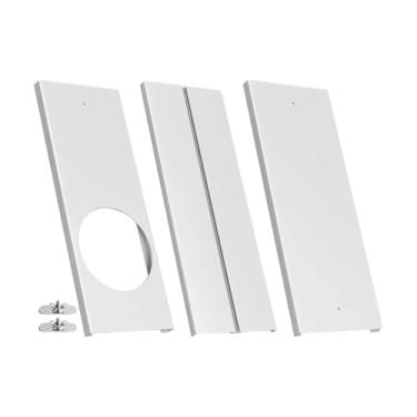 Imagem de Wswqop Kit de janela para ar condicionado portátil, placas de vedação de janela, telescópicas e leves para dutos, mangueira de exaustão, kit de ventilação