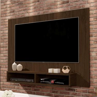 Imagem de Painel Para Tv Adhara Com Frisos Cedro
