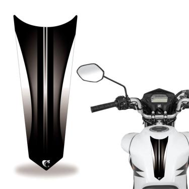 Imagem de Adesivo Faixa Gravata Tanque Moto Listra Preto