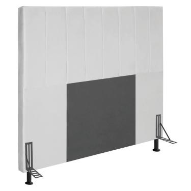 Imagem de Cabeceira Casal Munique 1,40 m Corano Branco Madeira Industrializada Pallazio