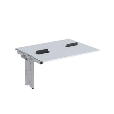 Imagem de Complemento De Mesa Plataforma Para Coworking Para 2 Pessoas 150x120 Cinza