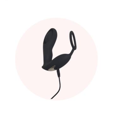 Imagem de Estimulador De Prostata Com Anel Peniano Wireless Brandon - Lovetoys - Preto