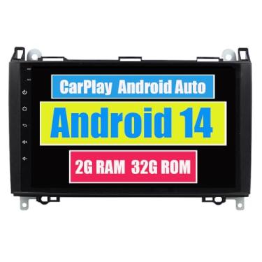 Imagem de RoverOne Central Multimídia para Mercedes Benz B200 Sprinter A/B Class B55 B140 B160 B170 B180 com CarPlay Android Auto Navegação GPS Bluetooth Radio Estéreo WiFi