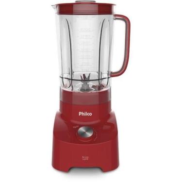 Imagem de Liquidificador Philco Reverse PLQ1300, 1200 Watts, Vermelho, 110V