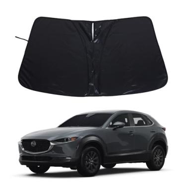 Imagem de Para-brisas para Mazda CX-30 2020-2025 Acessórios Janela Frontal Para-sol Dobrável Reflexivo Protetor Solar Protetor Solar Bloqueador UV Protetor de Privacidade HeatShield Mantenha o Refrigerador do